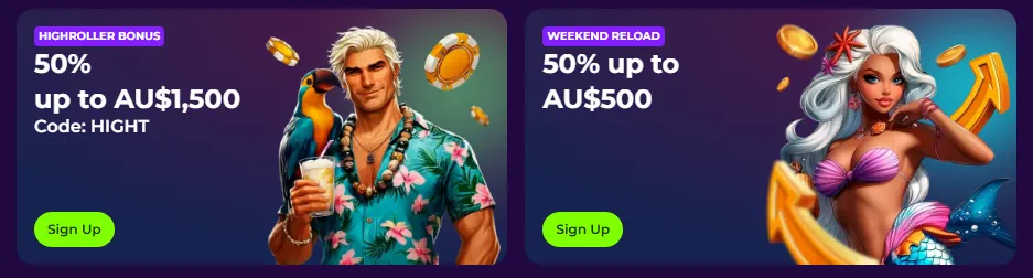 Gambloria High Roller Bonus